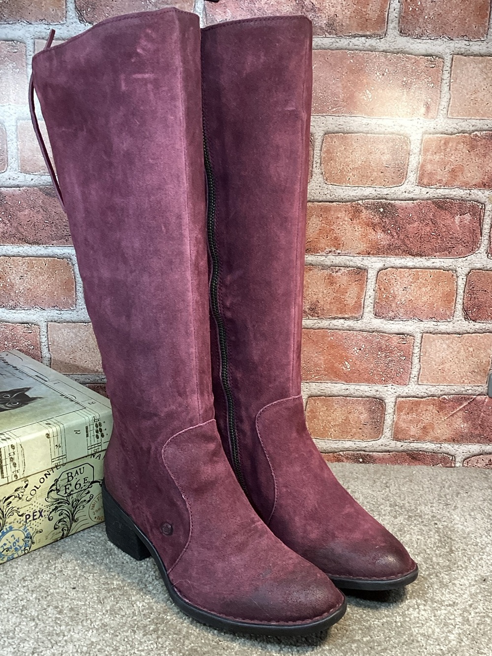 Born Felicia Womens tall knee high riding boots size 7